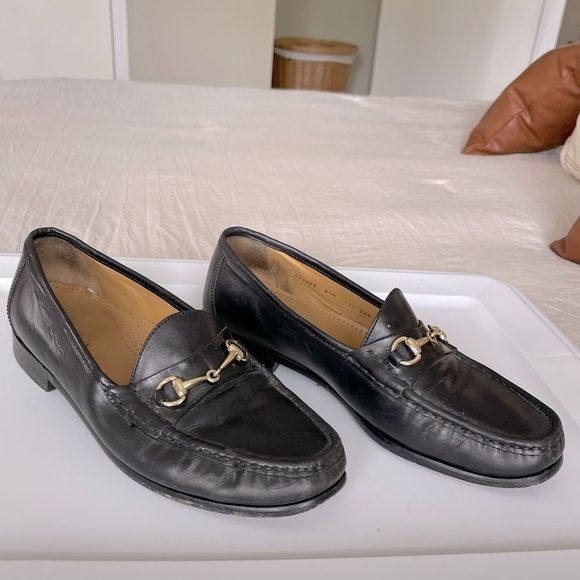 Authentic Cole Haan Black Patent Leather Horsebit Loafers - Picture 2 of 9